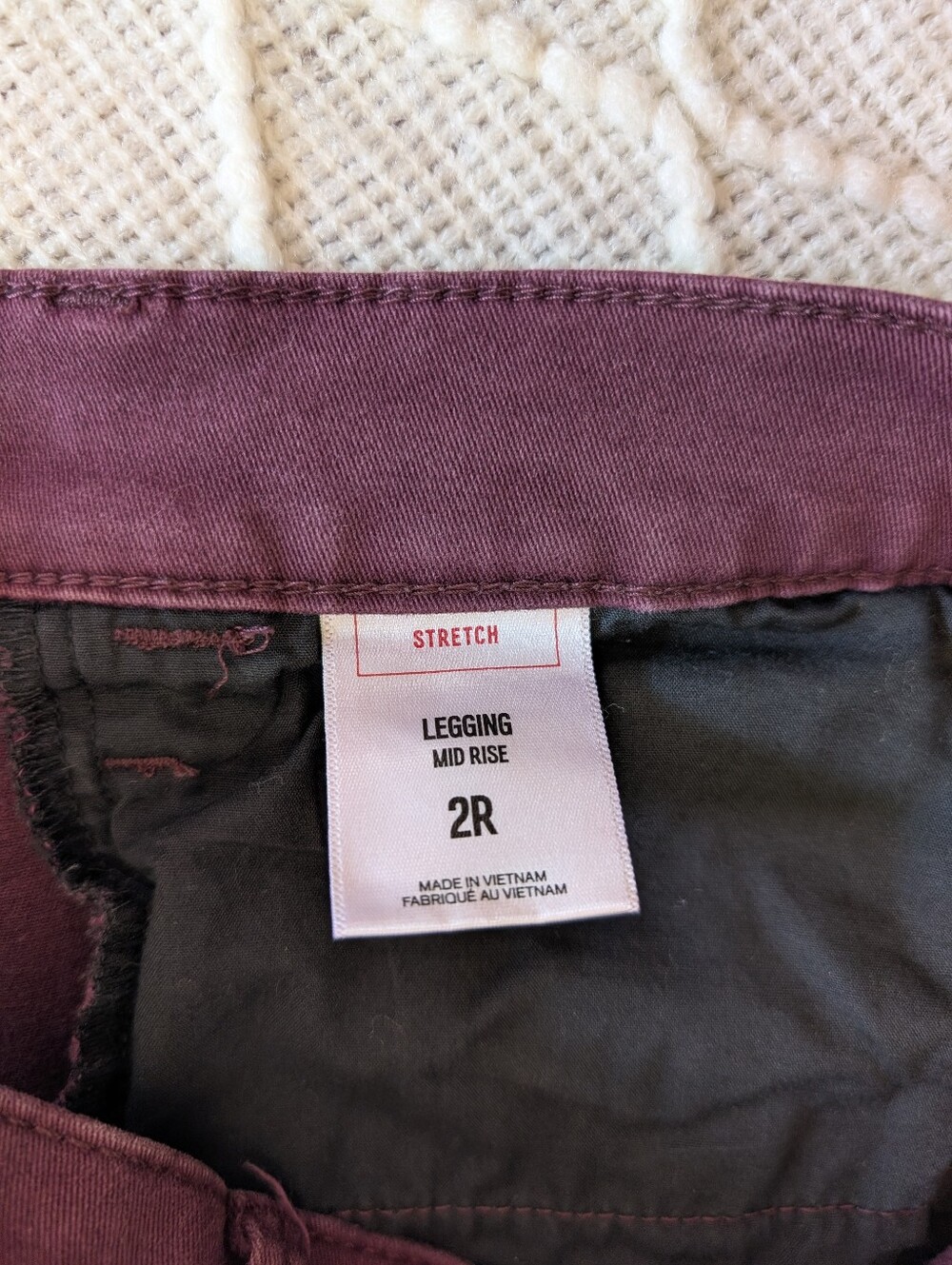 Express Legging Mid Rise Size 2 (Regular) - Picture 3 of 6